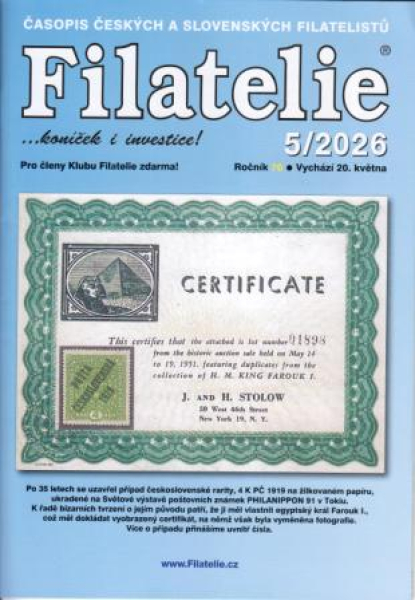 CZ Filatelie 2026 / 05