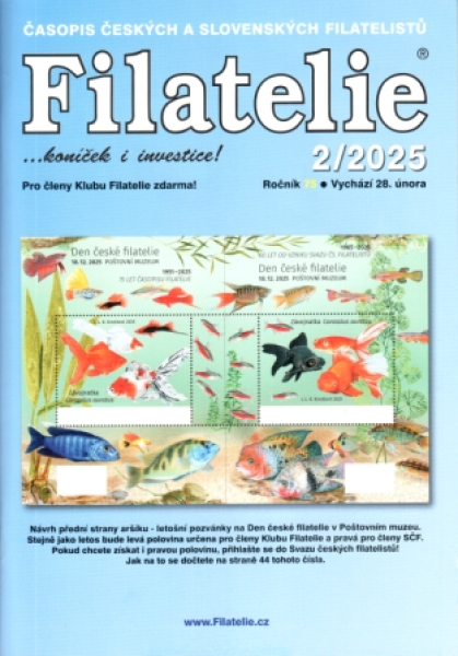 CZ FILATELIE 2025 / 01 - 12 - komplette Jahrgang