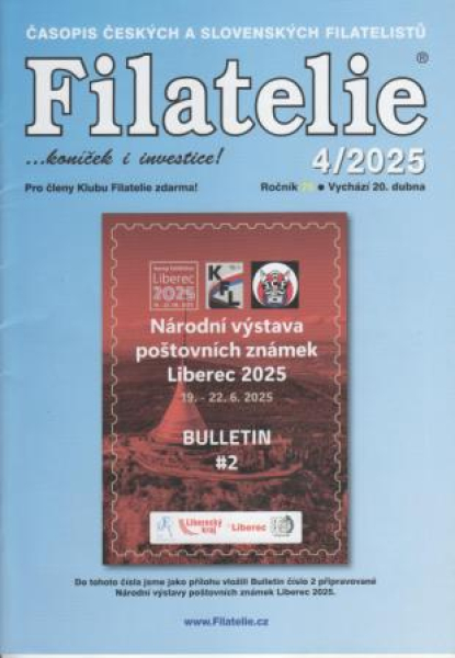 CZ FILATELIE 2025 / 01 - 12 - komplette Jahrgang