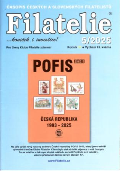 CZ FILATELIE 2025 / 01 - 12 - komplette Jahrgang