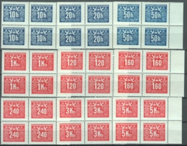 D 67 / D 75 - čtyřblok ** - 1946