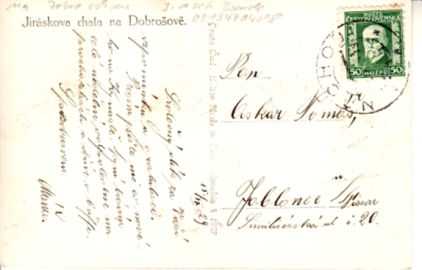 Dobrošov u Náchoda 1929 95 001 ●