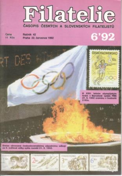 CZ FILATELIE 1992 / 01 - 12 - kompletní ročník