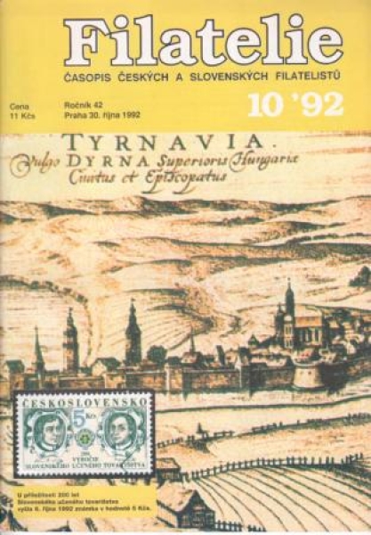 CZ FILATELIE 1992 / 01 - 12 - kompletní ročník