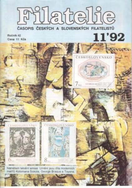 CZ FILATELIE 1992 / 01 - 12 - kompletní ročník