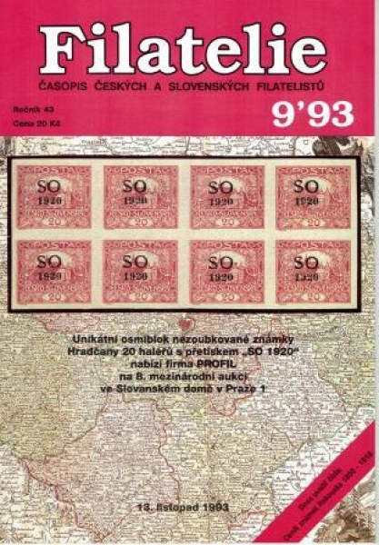 CZ FILATELIE 1993 / 01 - 11 + 12 - kompletní ročník