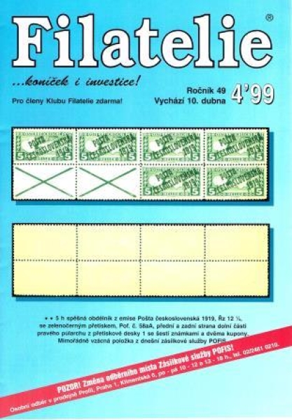 CZ FILATELIE 1999 / 04