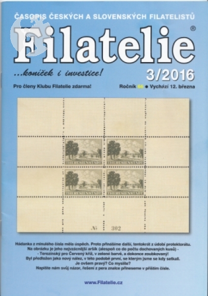 CZ FILATELIE 2016 / 01 - 12 - kompletní ročník