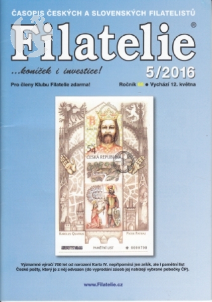 CZ FILATELIE 2016 / 01 - 12 - kompletní ročník