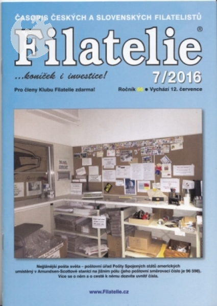 CZ FILATELIE 2016 / 01 - 12 - kompletní ročník