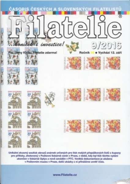 CZ FILATELIE 2016 / 01 - 12 - kompletní ročník