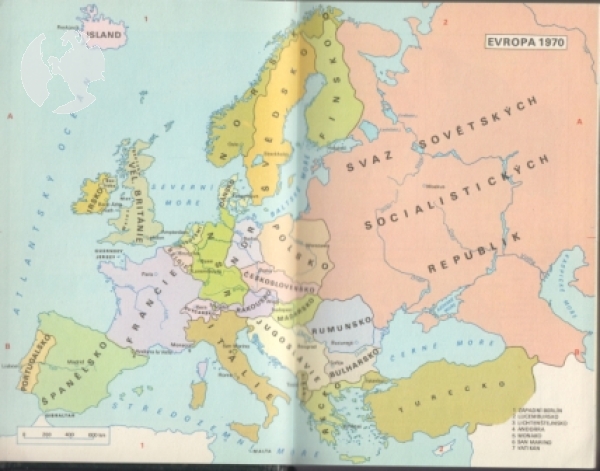 CZ Filatelistický atlas známkových zemí - 1971
