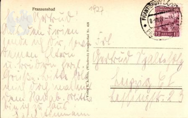 Františkovy Lázně 1927 95 001 ●