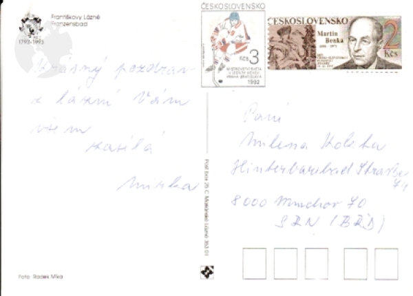 Františkovy Lázně 1993 95 001 ●