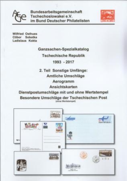 D Ganzsachen - Spezialkatalog Tschechische Republik - Umschläge, Dienstumschläge, Aerogramme, Ansichtskarten usw.