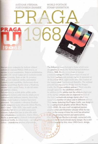 CZ Briefmarken Ausstellungsgeschichte PRAGA