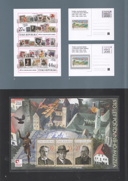 CZ Briefmarken Ausstellungsgeschichte PRAGA