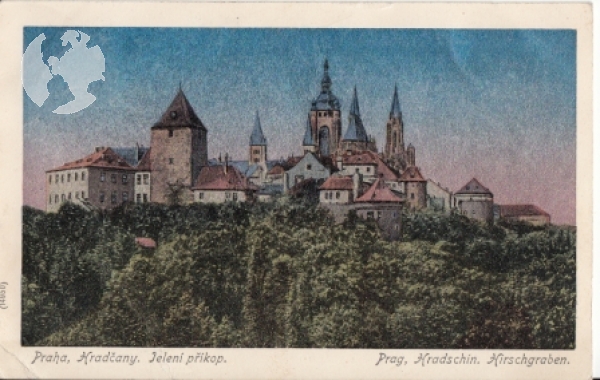 Hradschin - Hirschgraben (Zeichnung) 1907 95 005 ●