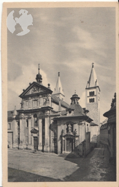 Hradčany - kostel sv. Jiří 1939 95 045 ●