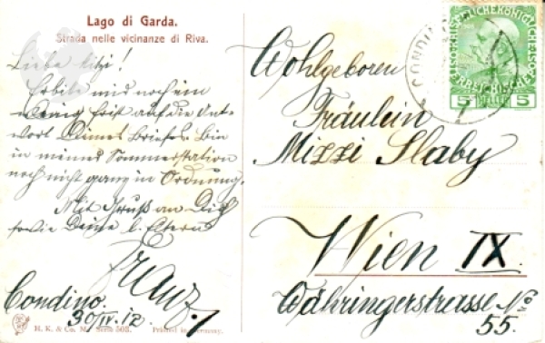 Riva del Garda (Zeichnung) - I 1912 95 003 ●