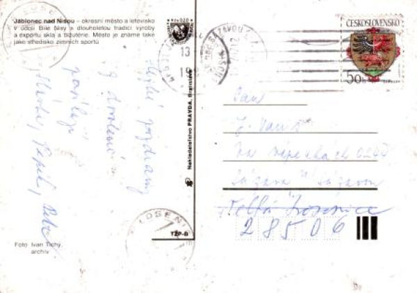 Jablonec nad Nisou 1987 95 001 ●