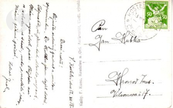 Kostelec nad Orlicí 1924 95 001 ●