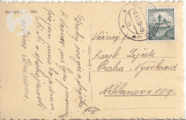 Kostelec nad Orlicí 1939 95 039 ●
