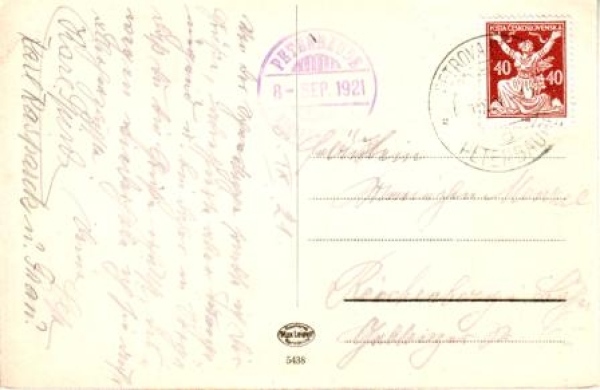 Krkonoše - Petrova bouda 1921 95 001 ●