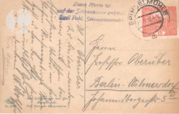 Krkonoše - Sněžka 1919 95 002 ●