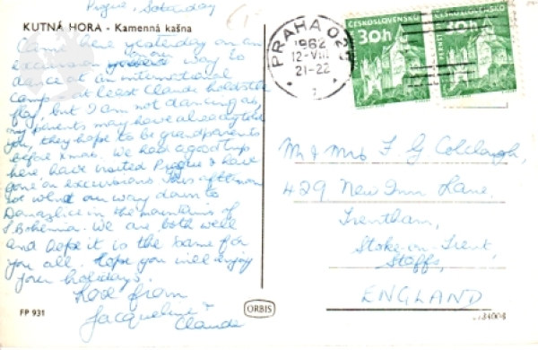 Kutná Hora 1962 95 001 ●