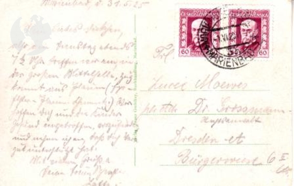Mariánské Lázně 1925 95 001 ●