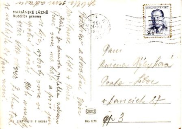 Mariánské Lázně 1956 95 001 ●
