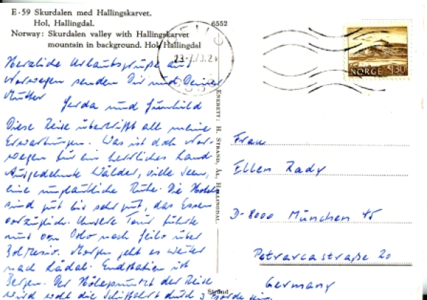 Skurdalen valley - N 19xx 95 001 ●