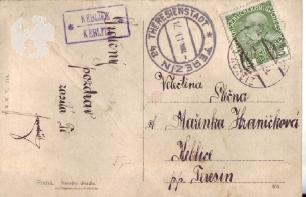 Národní divadlo 1913 95 002 ●