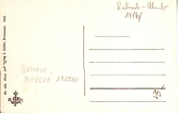 Böhmerwald - Plöckensteiner See xxxx 95 112 **