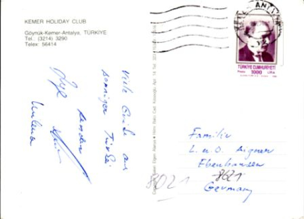 Kemer - TR 19xx 95 006 ●