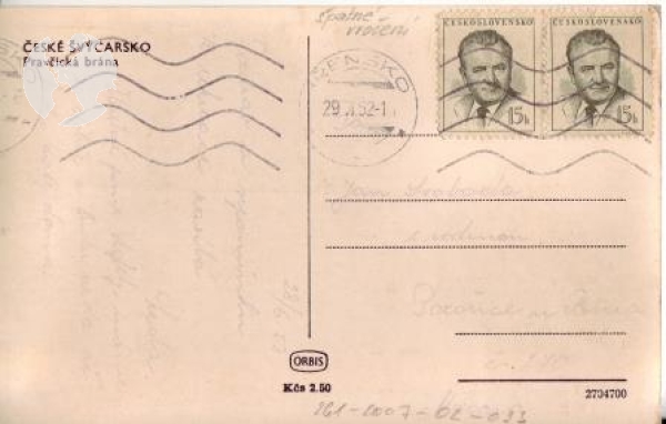 Pravčická brána 1952 95 002 ●
