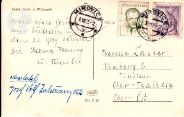 Příbram - Svatá Hora 1955 95 001 ●