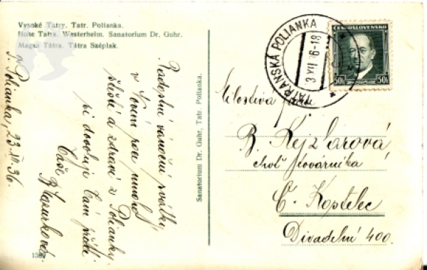 Vysoké Tatry - Tatranská Polianka - SK 1936 95 001 ●