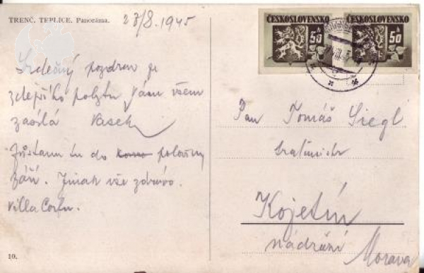Trentschin -Teplitz - SK 1945 95 009 ●