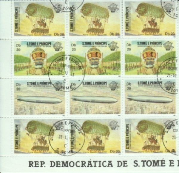 STP 0835 A + 0836 A + 0834 A + 0835 A - větší celek 12 známek ● - 1983