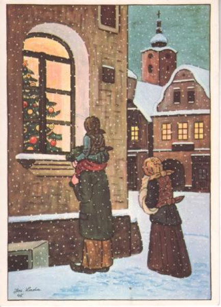 VN 05 Frohe Weihnachten und ein glückliche neues Jahr 1977 95 003 ● - Josef Lada