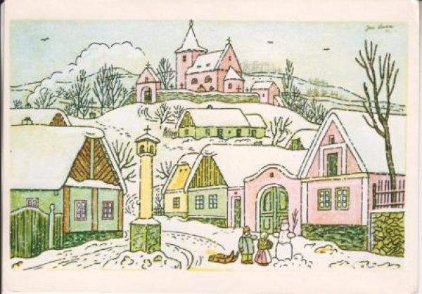 VN 08 Frohe Weihnachten und ein glückliche neues Jahr 1985 95 009 ● - Josef Lada