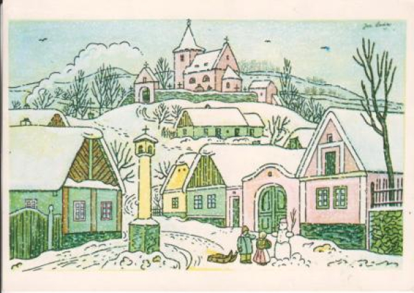 VN 08 Frohe Weihnachten und ein glückliche neues Jahr 1987 95 009 ● - Josef Lada