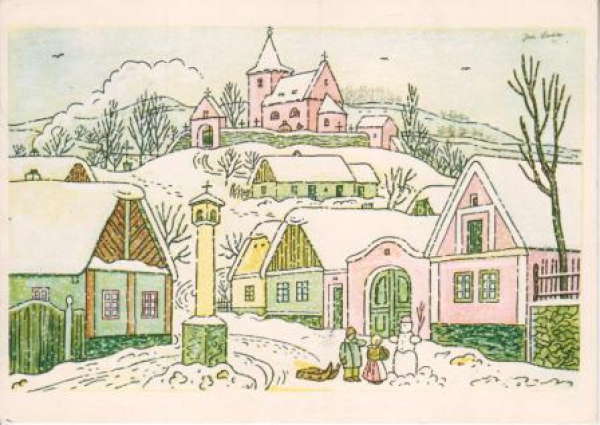 VN 08 Frohe Weihnachten und ein glückliche neues Jahr 1987 95 010 ● - Josef Lada