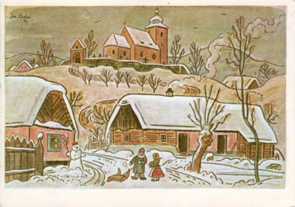 VN 07 Frohe Weihnachten und ein glückliche neues Jahr 1989 95 005 ● - Josef Lada