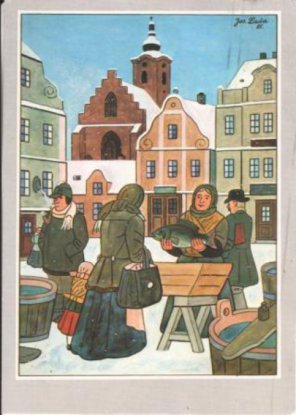 VK 01 Weihnachtskarpfen 1989 95 008 ● - Josef Lada