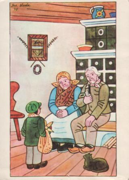 VN 10 Frohe Weihnachten und ein glückliche neues Jahr 19xx 95 063 ● - Josef Lada