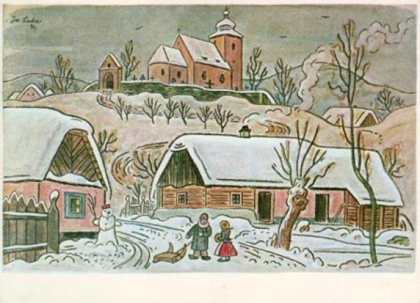 VN 07 Frohe Weihnachten und ein glückliche neues Jahr 19xx 95 072 ● - Josef Lada
