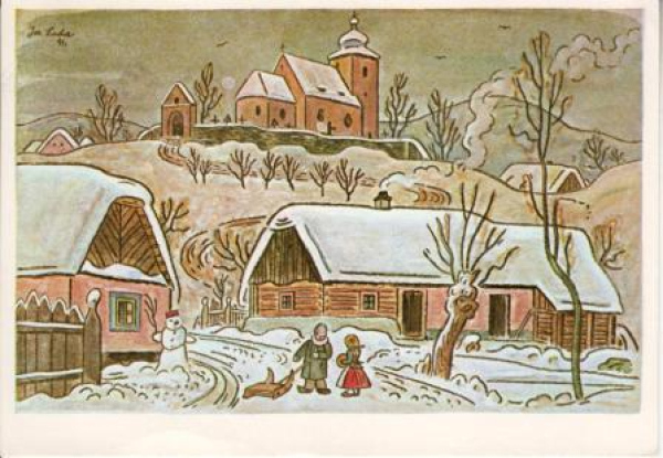 VN 07 Frohe Weihnachten und ein glückliche neues Jahr 19xx 95 073 ● - Josef Lada